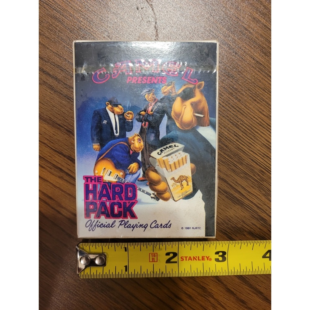 VINTAGE 1991 CAMEL CIGARETTES THE HARD PACK PLAYING CARDS NEW FACTORY SEALED
